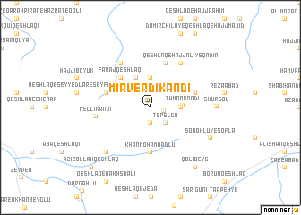 map of Mīrverdī Kandī