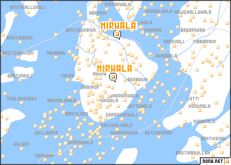 map of Mīrwāla