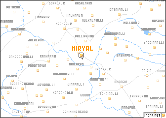 map of Miryal