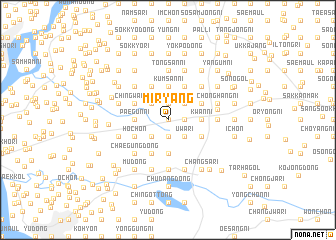 map of Miryang