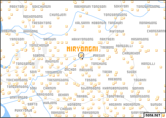 map of Miryŏng-ni