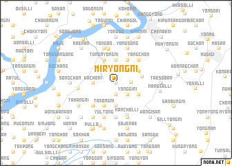 map of Miryŏng-ni