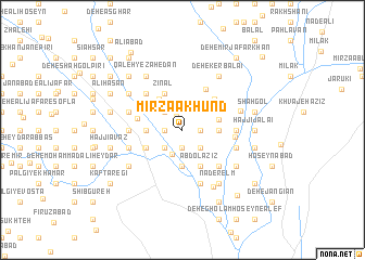 map of Mīrzā Ākhūnd