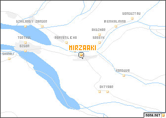 map of Mirza-Aki