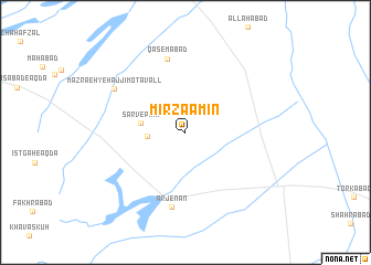 map of Mīrzā Amīn