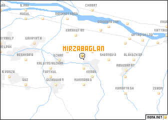 map of Mirza-Baglan