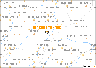 map of Mīrzā Beyg Kandī