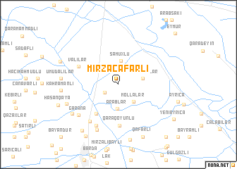 map of Mirzǝcǝfǝrli