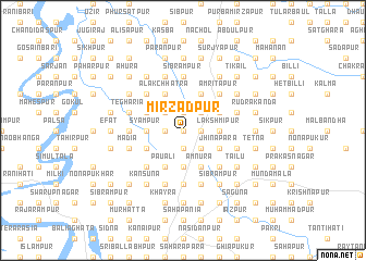 map of Mirzādpur