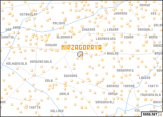 map of Mīrza Gorāya