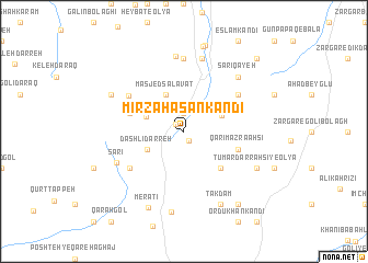 map of Mīrzā Ḩasan Kandī