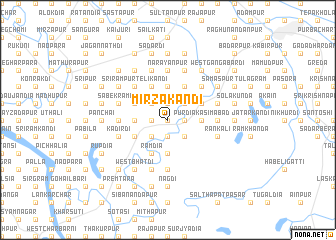 map of Mirzākāndi