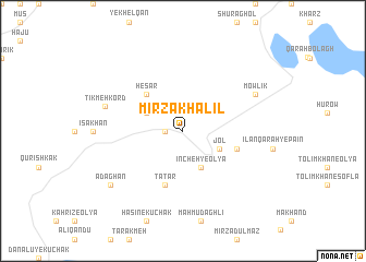 map of Mīrzā Khalīl