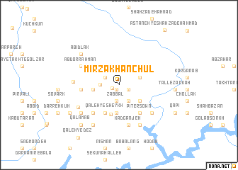 map of Mīrzā Khān Chūl