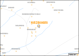 map of Mīrzā Khānī