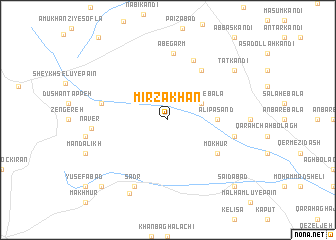 map of Mīrzākhān