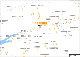 map of Mirza Khel