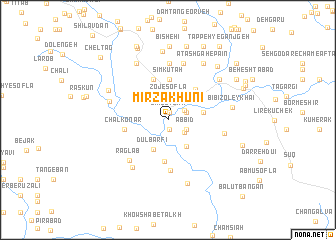 map of Mīrzā Khūnī