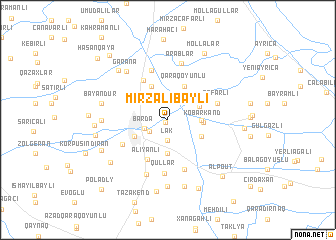 map of Mirzalıbǝyli