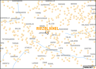 map of Mirzali Khel