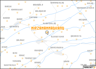 map of Mirzǝmǝmmǝdkǝnd