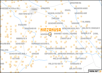 map of Mīrzā Mūsá