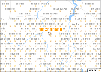 map of Mirzānagar