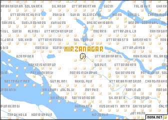 map of Mīrzānagar