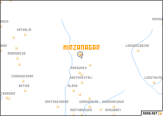 map of Mirzanagar