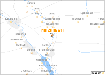 map of Mîrzăneşti