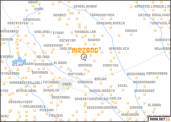 map of Mīr Zang