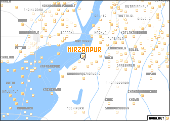 map of Mirzānpur