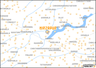 map of Mirzāpur