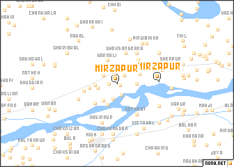 map of Mirzāpur