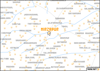 map of Mirzāpur