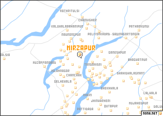 map of Mirzāpur