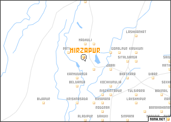 map of Mirzāpur