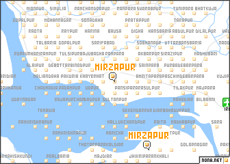 map of Mirzāpur