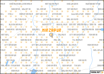 map of Mirzāpur