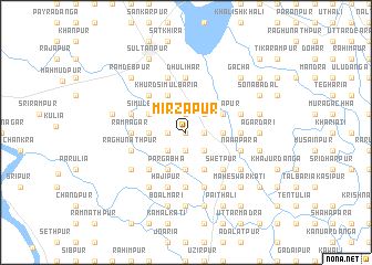 map of Mirzāpur