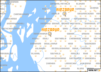 map of Mirzāpur