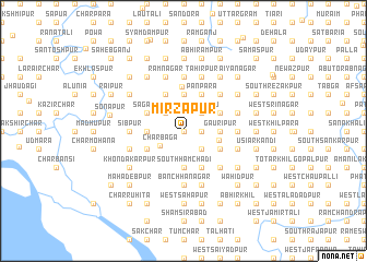 map of Mirzāpur