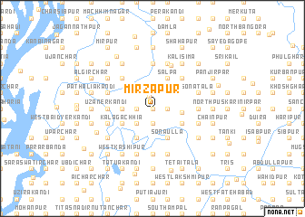 map of Mirzāpur