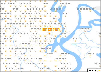 map of Mirzāpur