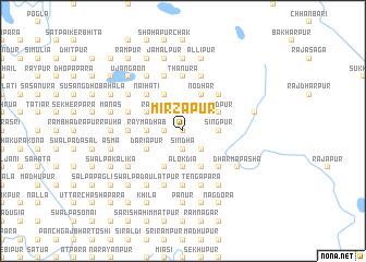 map of Mirzāpur