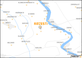 map of Mîrzeşti