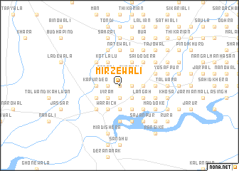 map of Mirzewāli