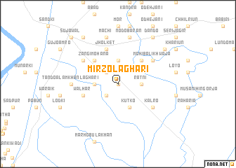 map of Mirzo Laghāri