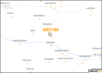 map of Mirzyam