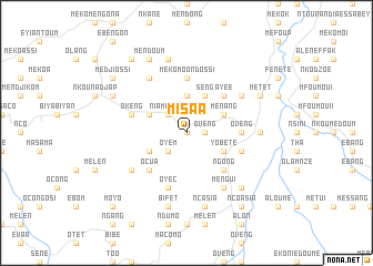 map of Misáa